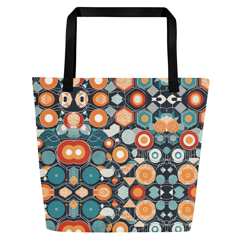 Crimson Blaze Large Tote Bag