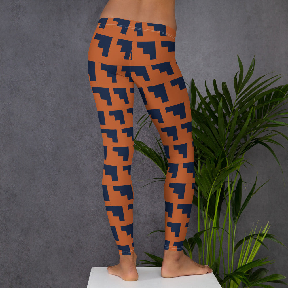 Cobalt Coral Leggings