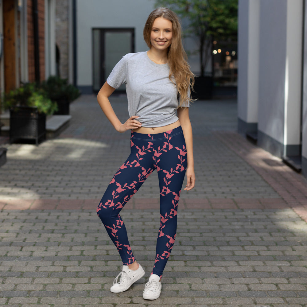 Midnight Petals Leggings