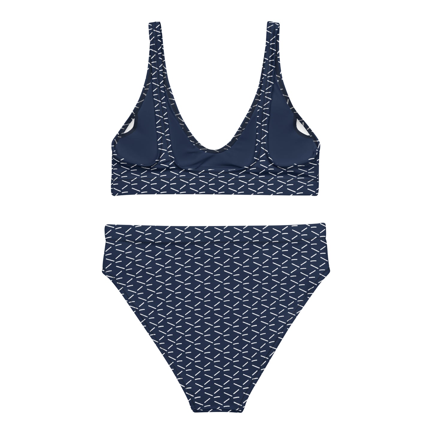 Midnight Marine Recycled High-Waisted Bikini