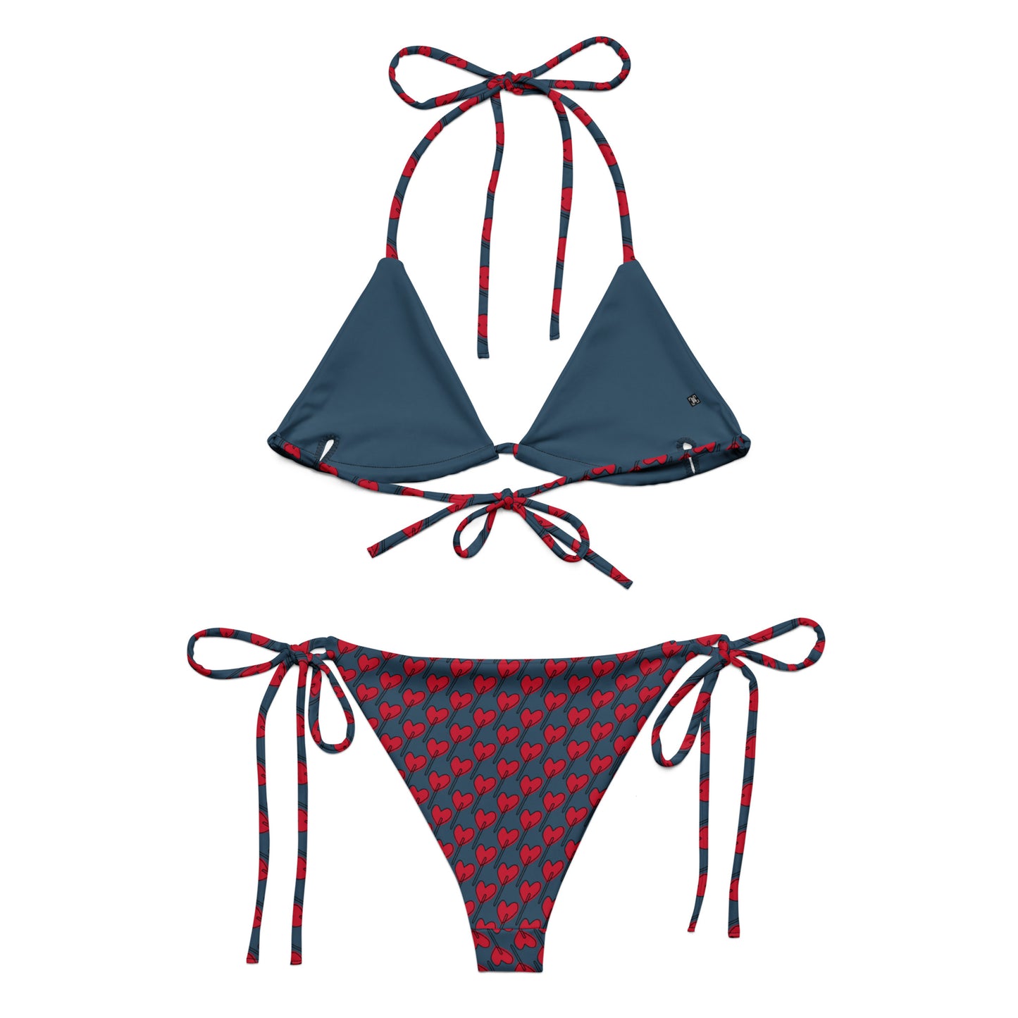 Lolly Hearts Recycled String Bikini