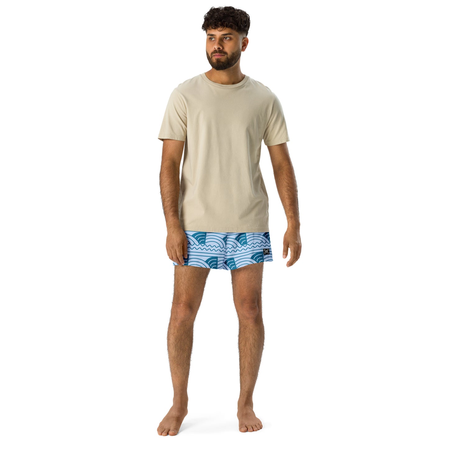 Azure Swirl Unisex Athletic Shorts
