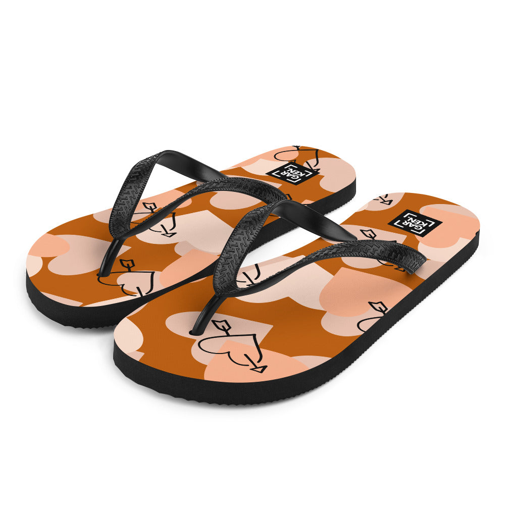 Autumn Love Flip-Flops
