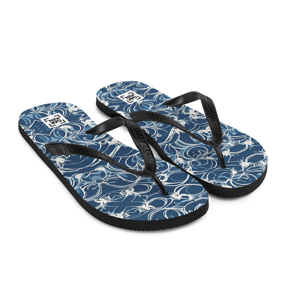 Aegean Swirls Flip-Flops