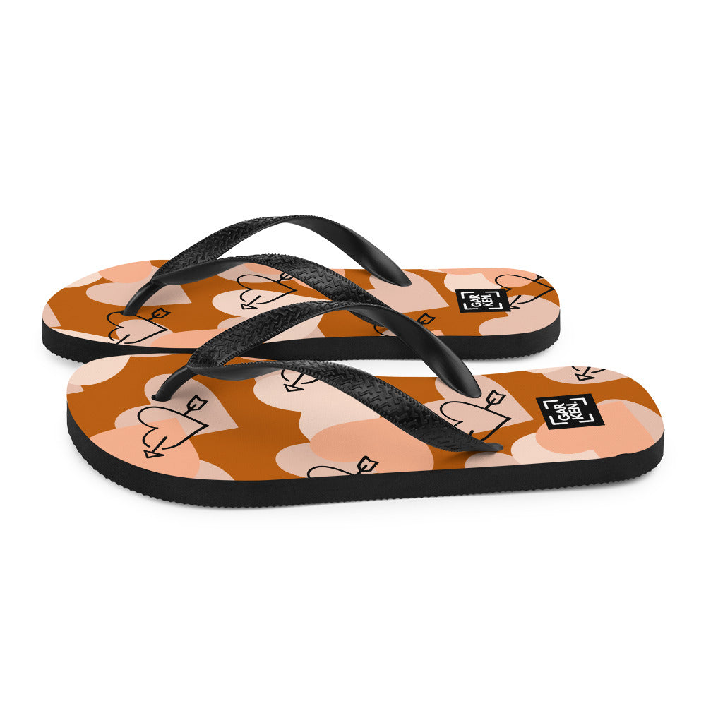 Autumn Love Flip-Flops