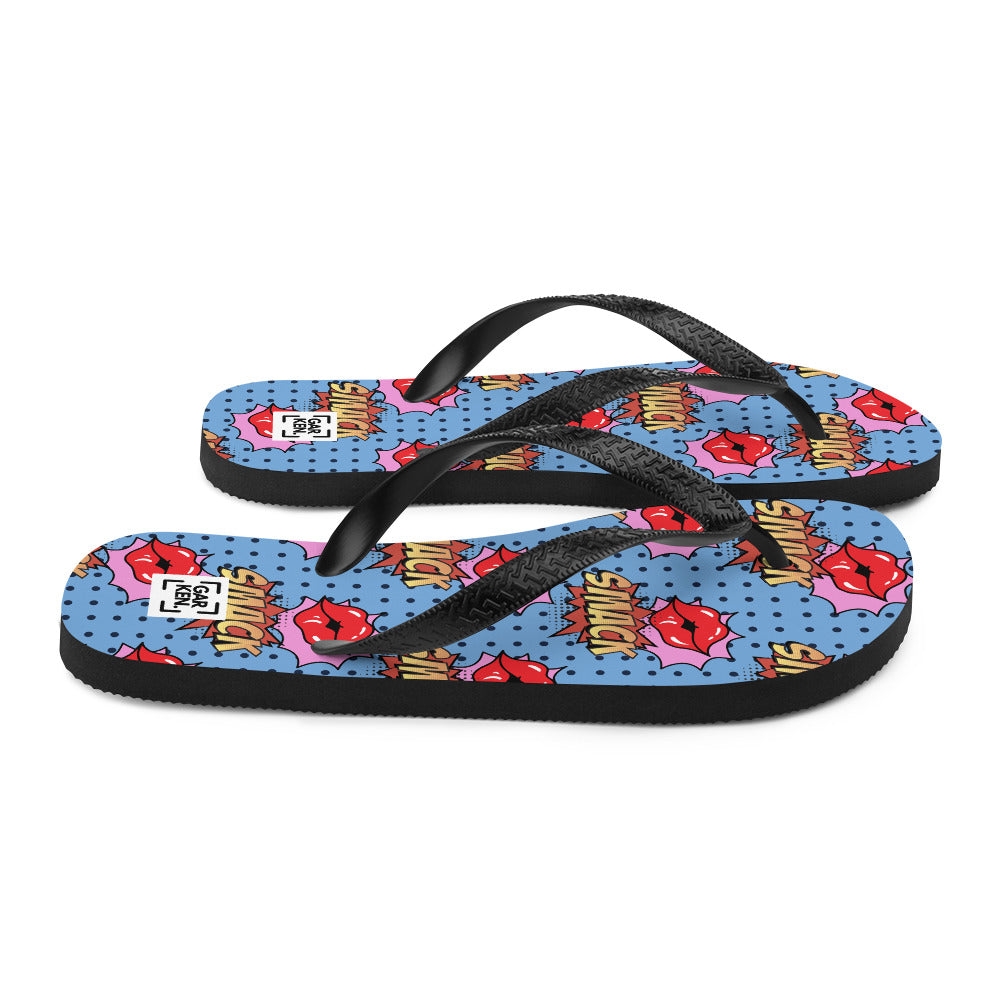Smack Lips Flip-Flops