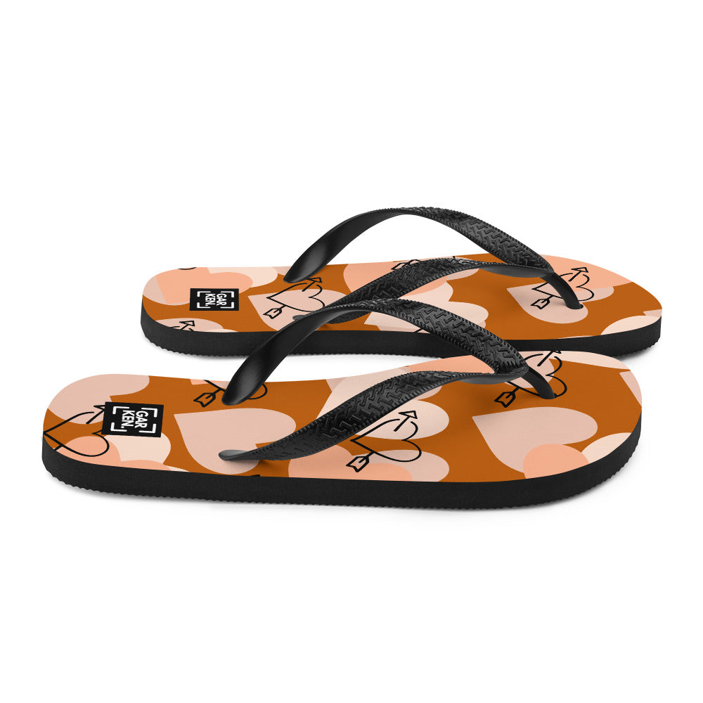 Autumn Love Flip-Flops