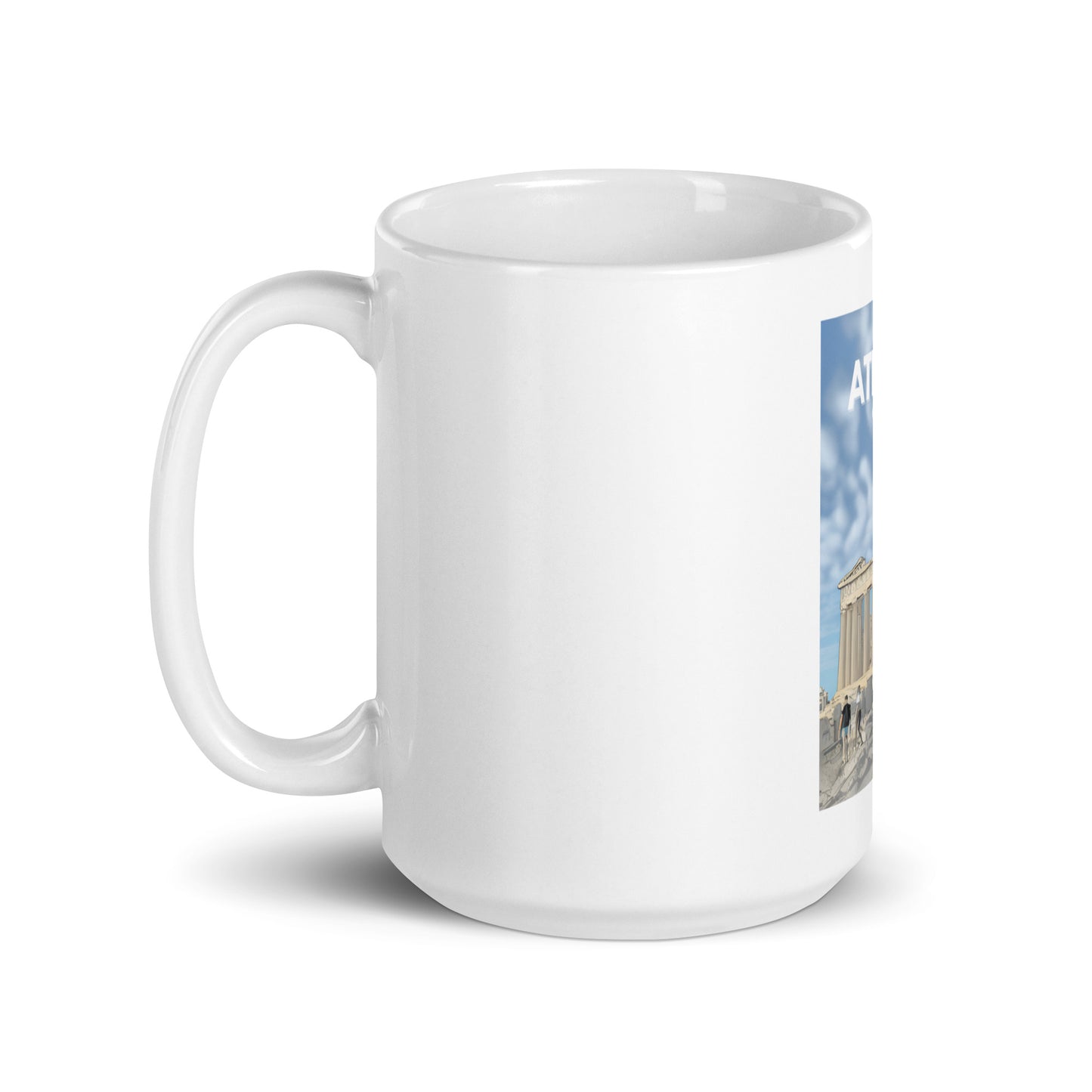 Athens White Glossy Mug