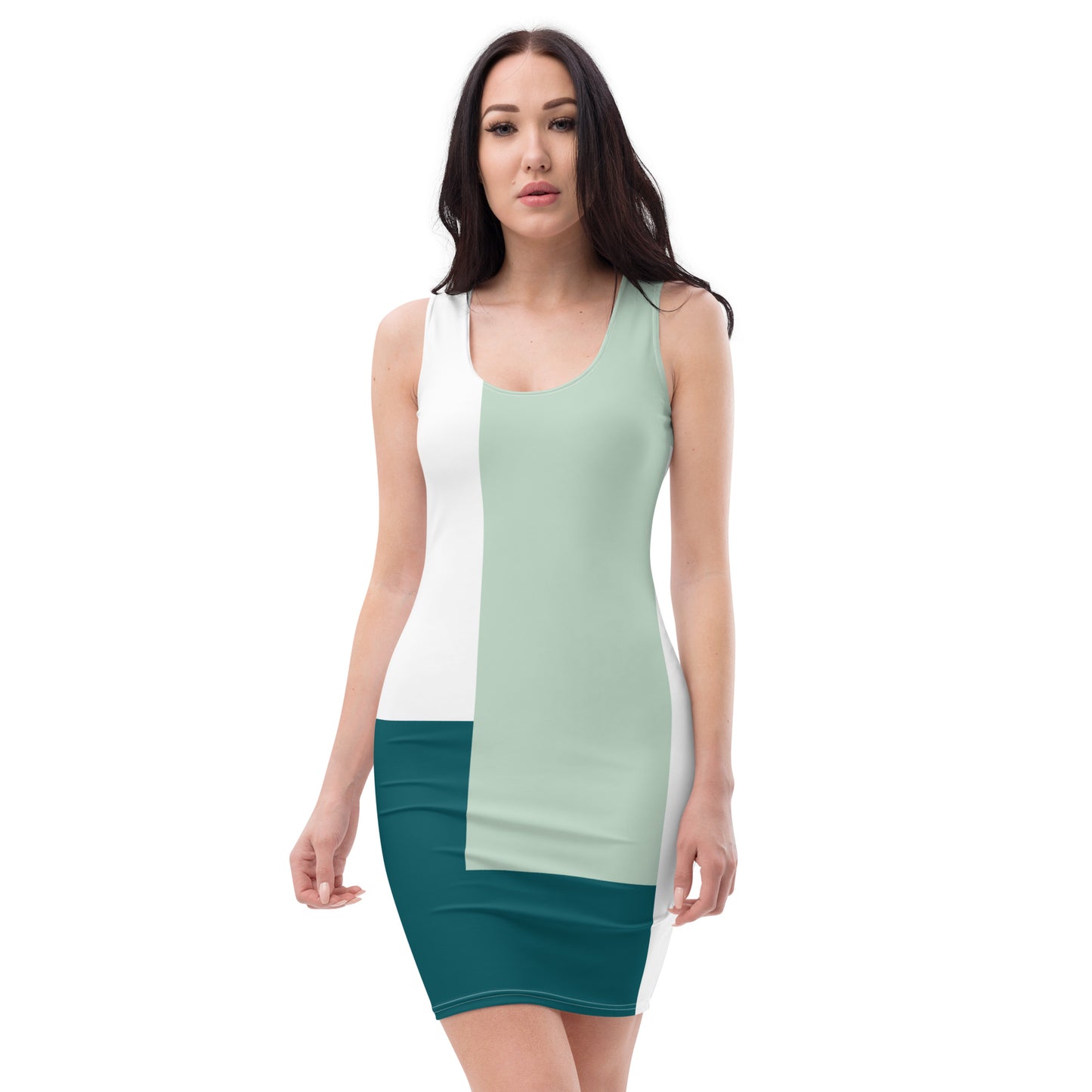 Aqua Harmony Bodycon Dress