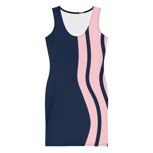 Nautical Blush Bodycon Dress