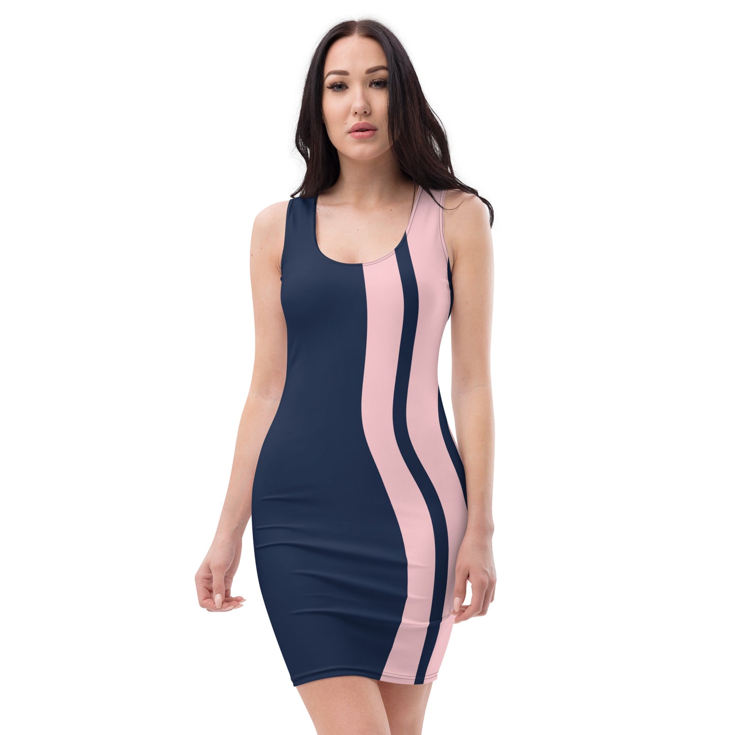 Nautical Blush Bodycon Dress