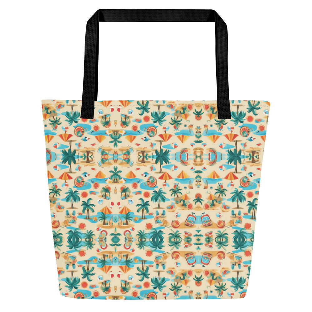 Sun-Kissed Sands Large Tote Bag