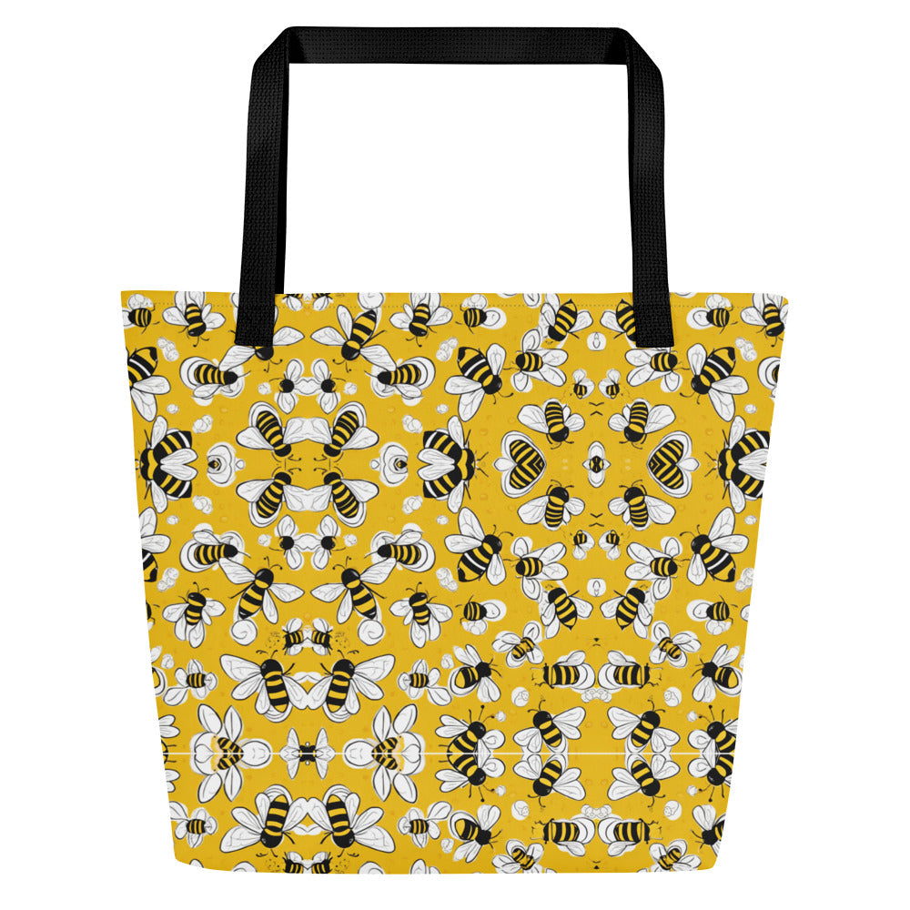 Bumblebee Bliss Large Tote Bag