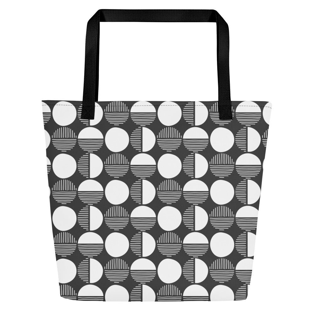 Panda Orbs Large Tote Bag