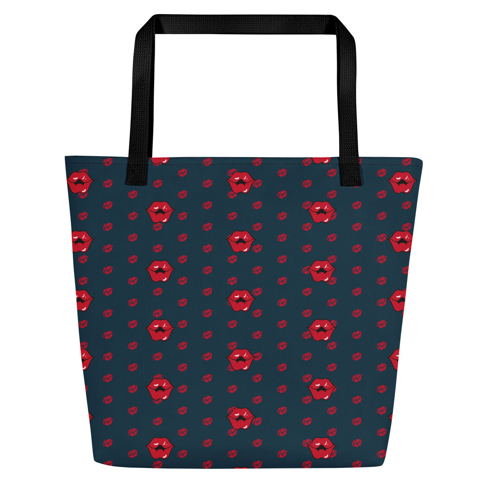 Nautical Kisses Large Tote Bag