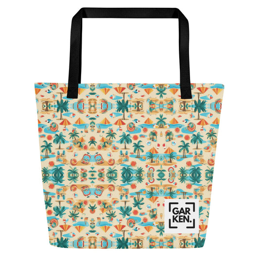 Sun-Kissed Sands Large Tote Bag