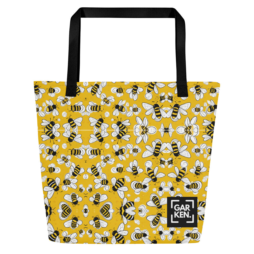 Bumblebee Bliss Large Tote Bag