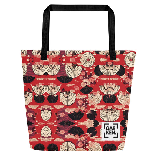 Edo Elegance Large Tote Bag