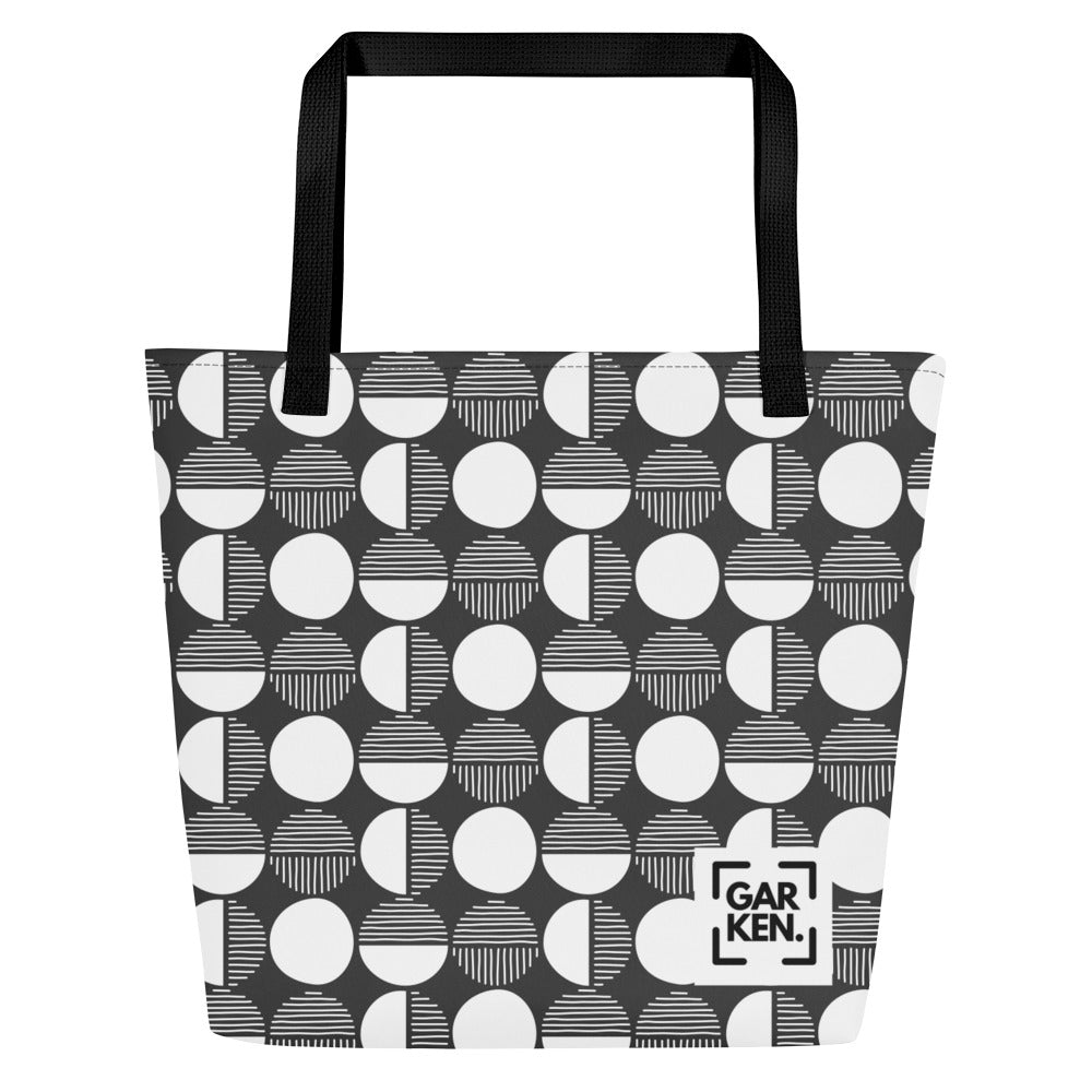 Panda Orbs Large Tote Bag