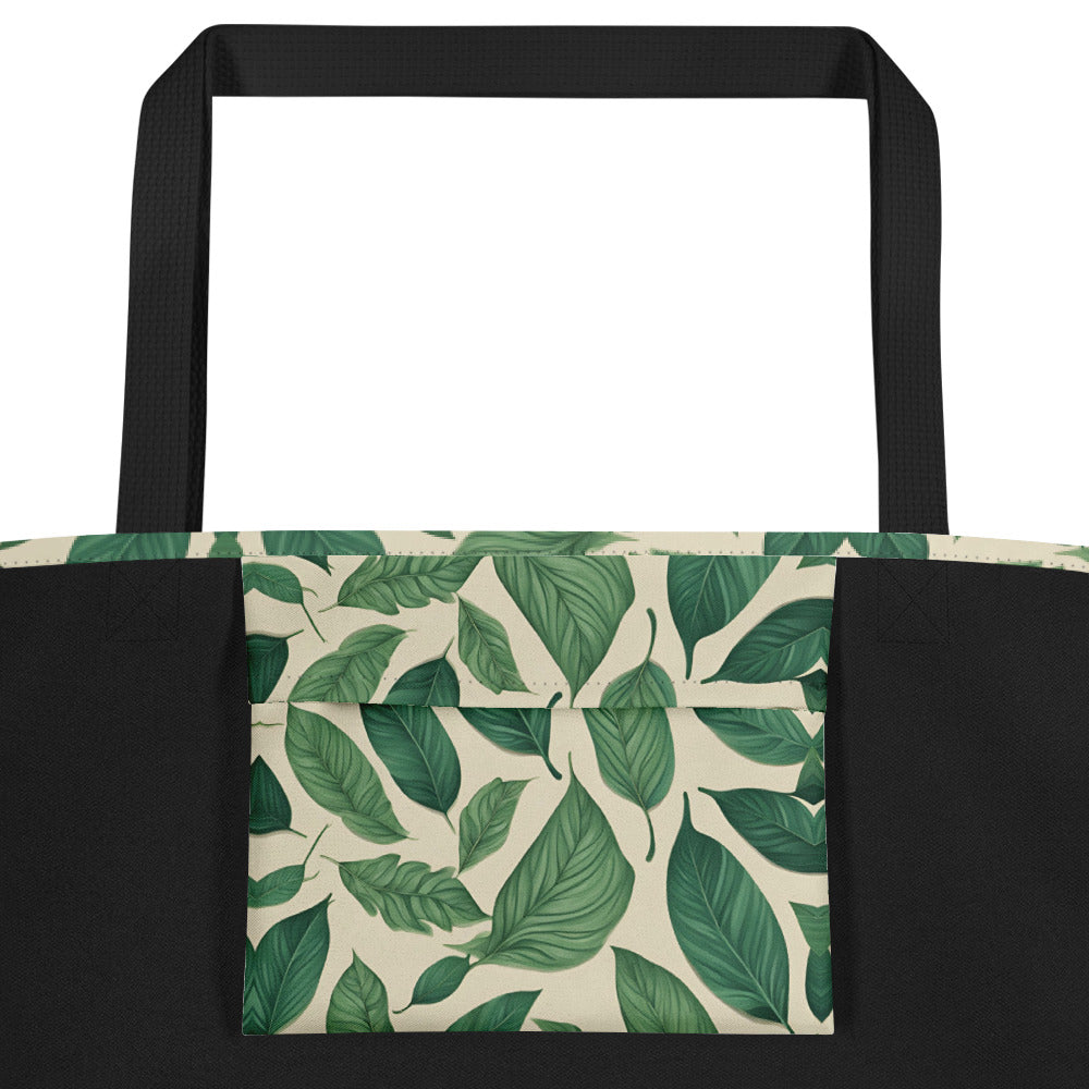 Botanical Breeze Large Tote Bag