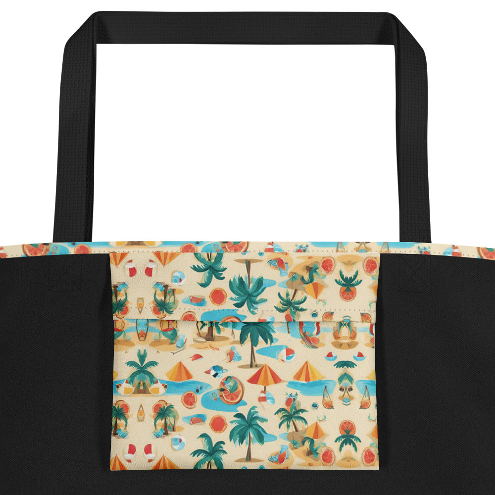 Sun-Kissed Sands Large Tote Bag