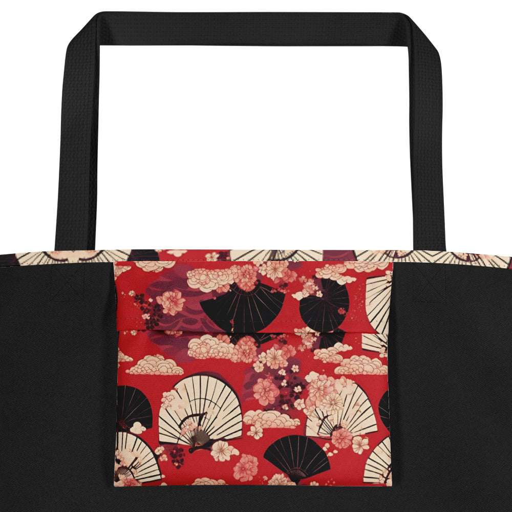 Edo Elegance Large Tote Bag