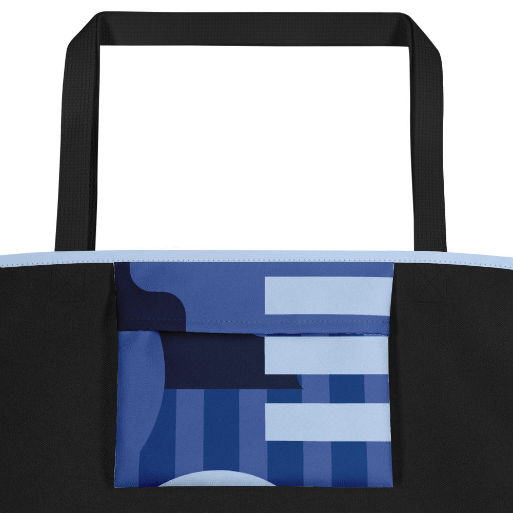 Sapphire Illusion Large Tote Bag