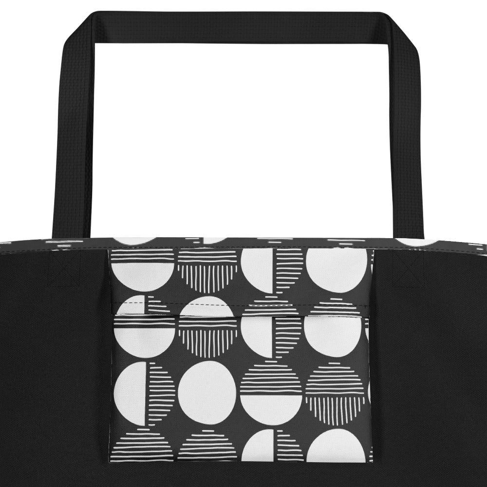 Panda Orbs Large Tote Bag