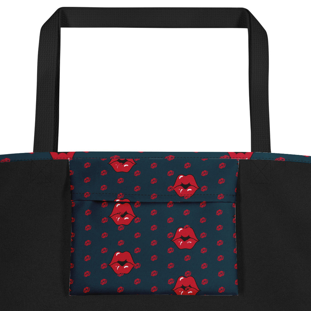 Nautical Kisses Large Tote Bag