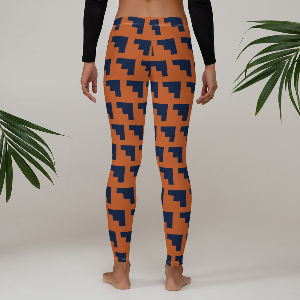 Cobalt Coral Leggings
