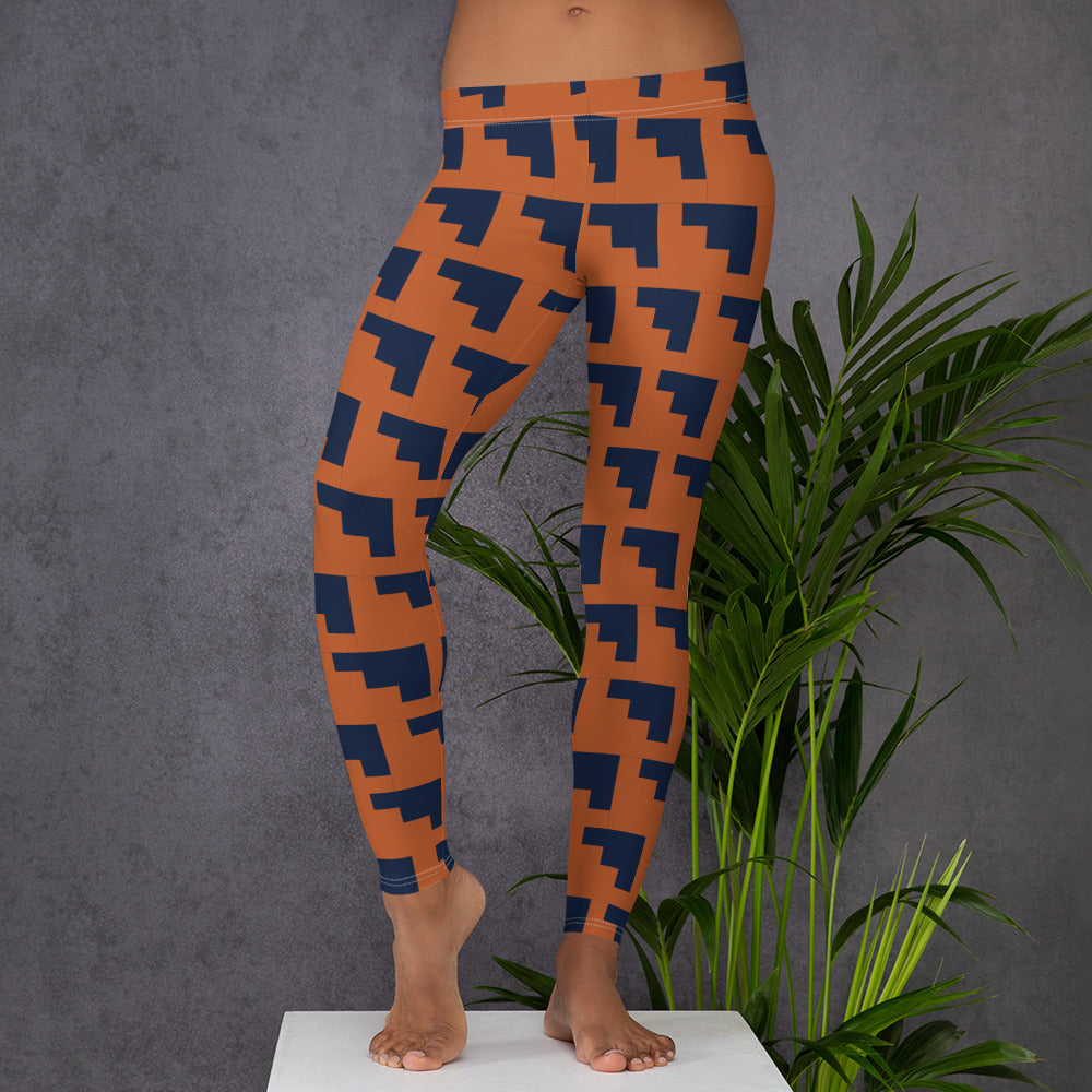 Cobalt Coral Leggings