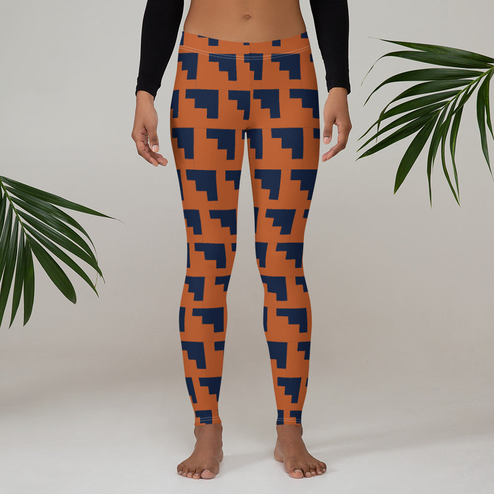 Cobalt Coral Leggings