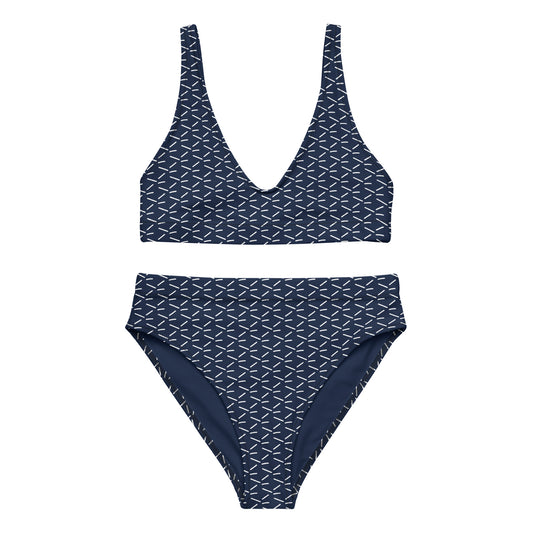 Midnight Marine Recycled High-Waisted Bikini