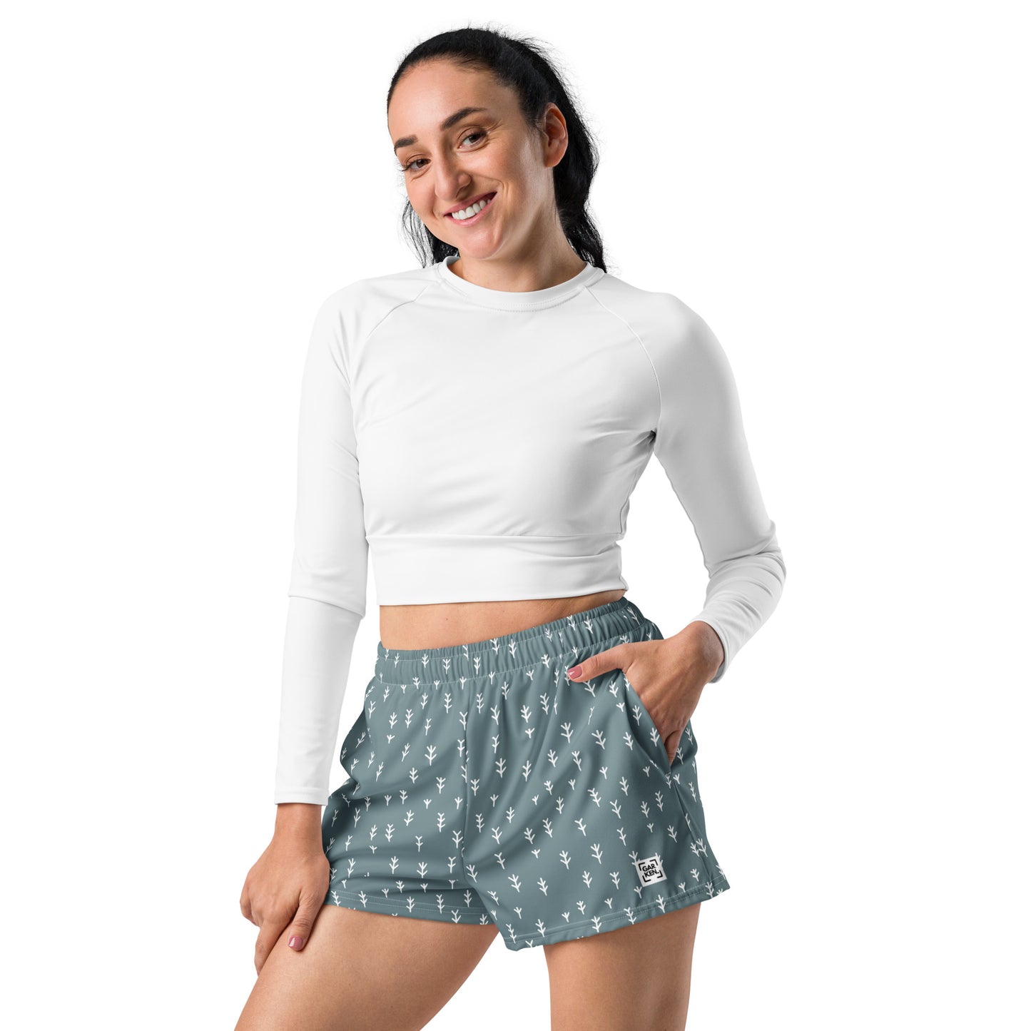 Cerulean Boughs Unisex Athletic Shorts