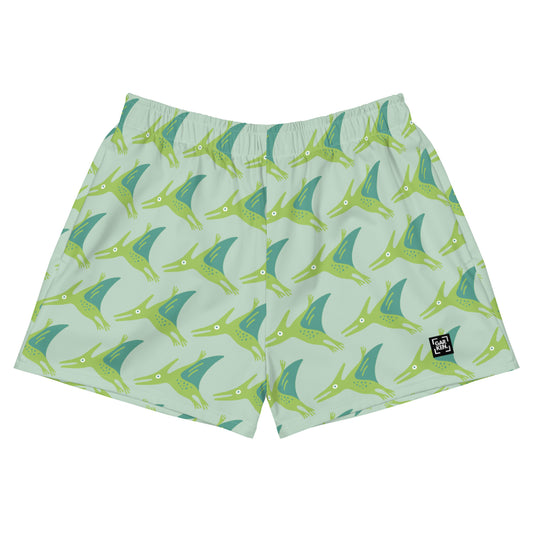 Verdant Pterodactyl Unisex Athletic Shorts