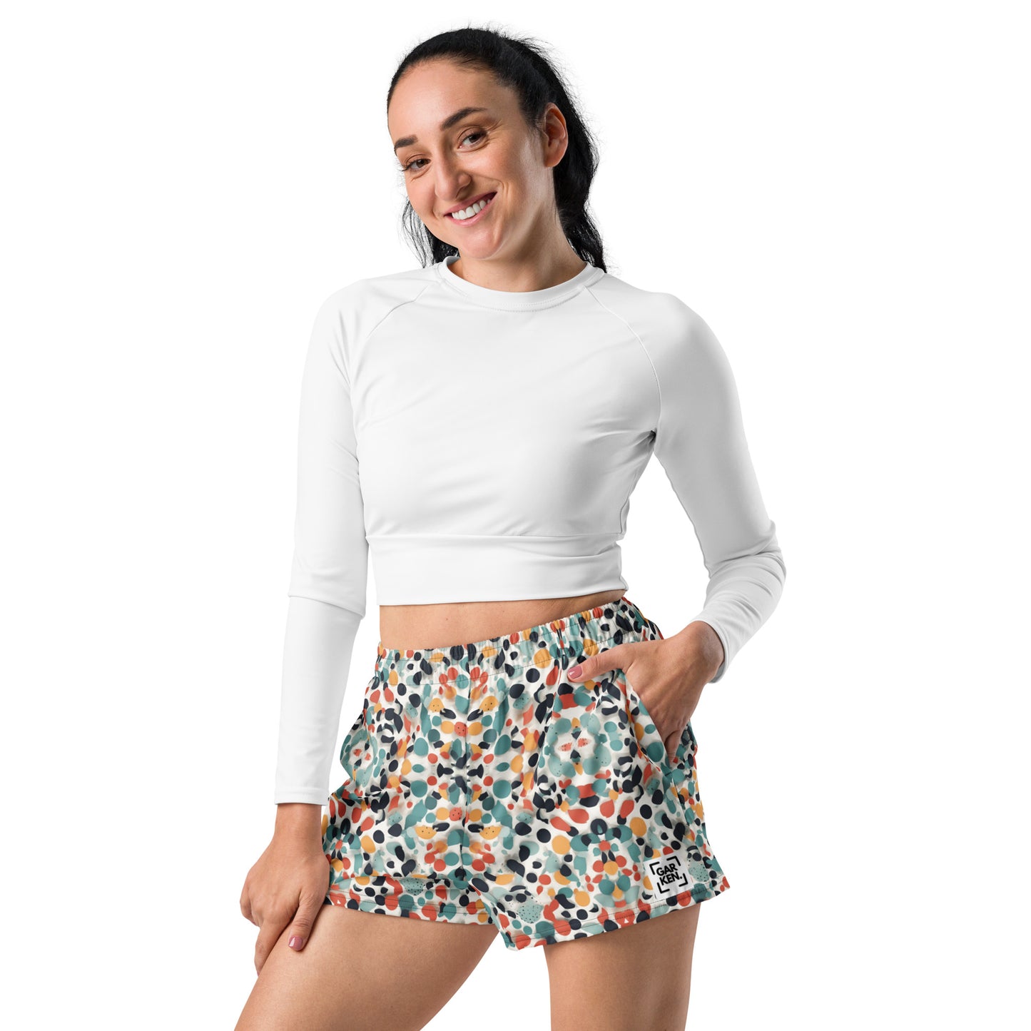 Flecked Marble Unisex Athletic Shorts