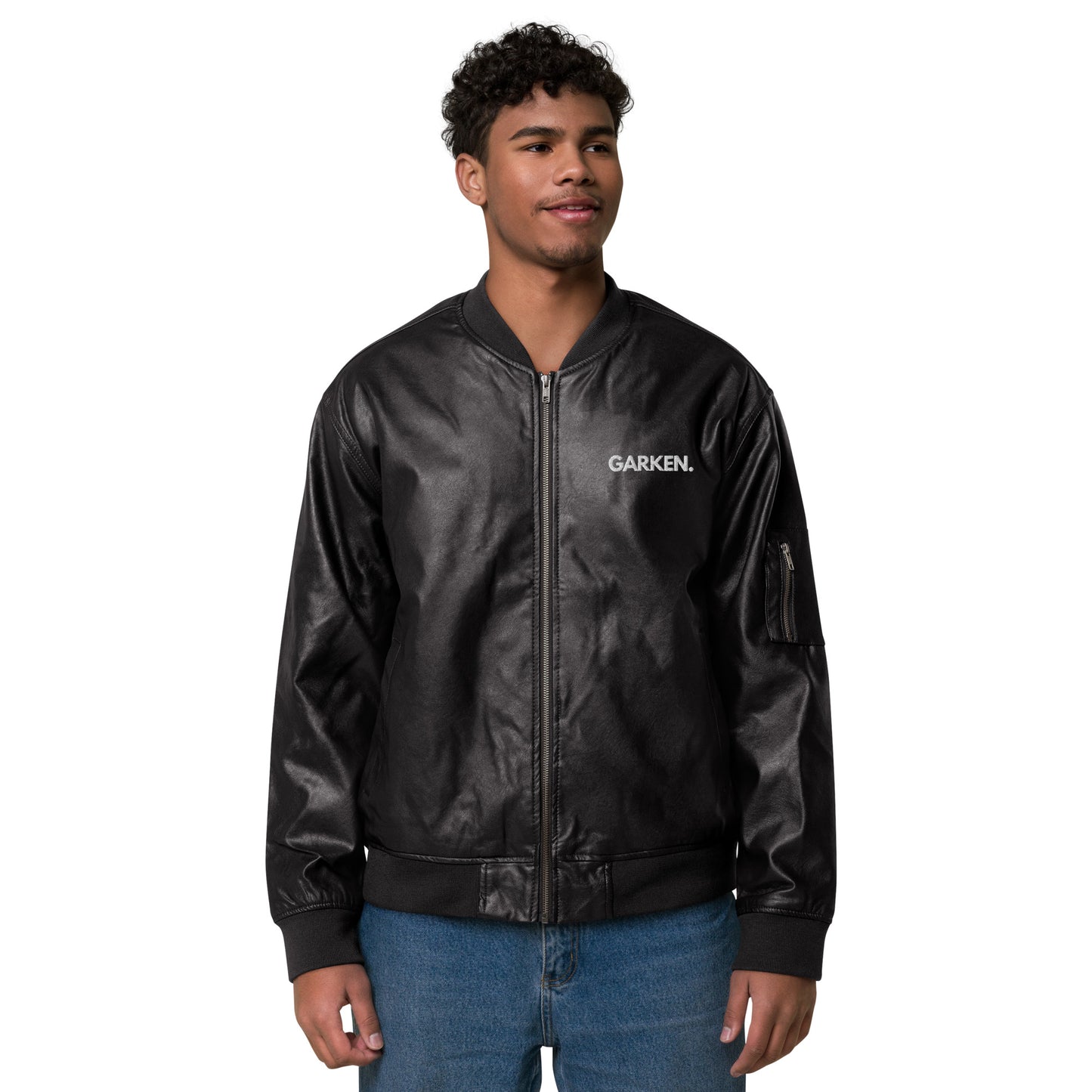 Perry Leather Bomber Jacket