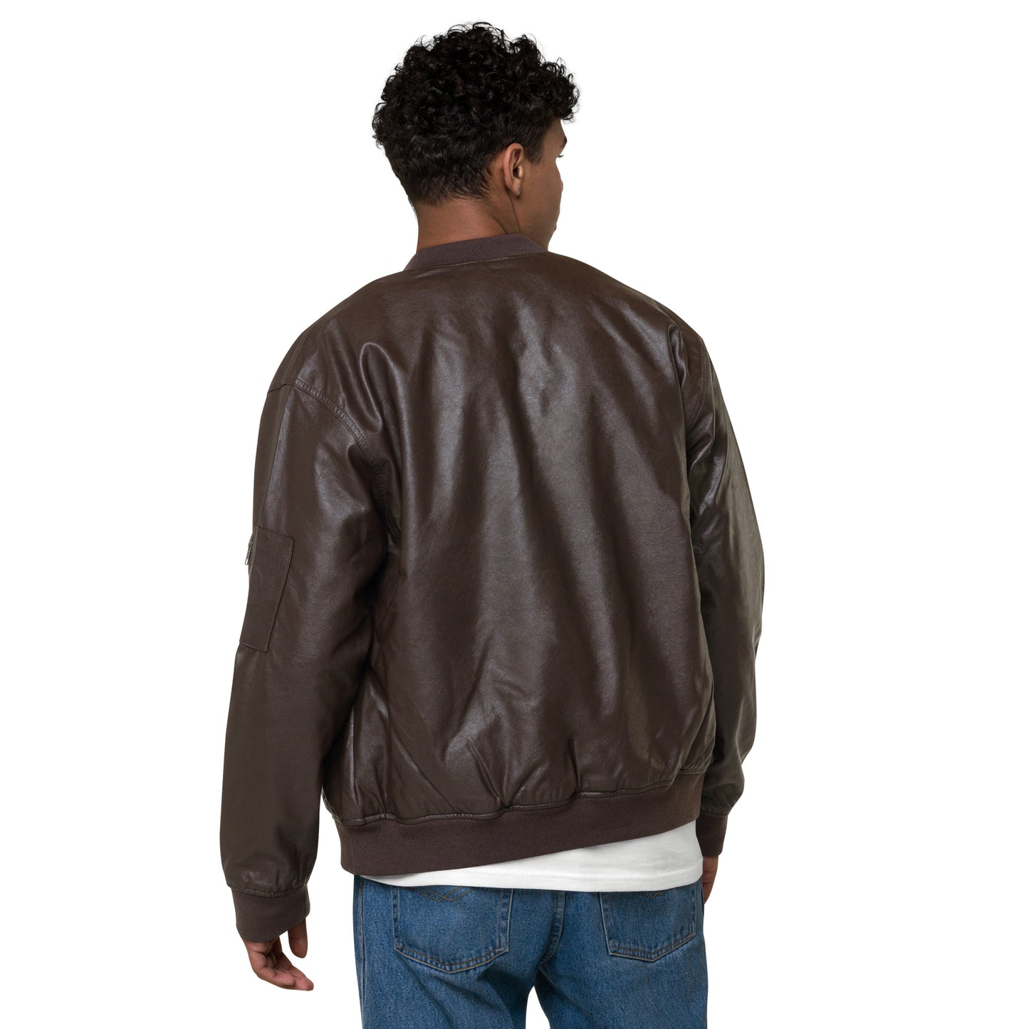 Perry Leather Bomber Jacket