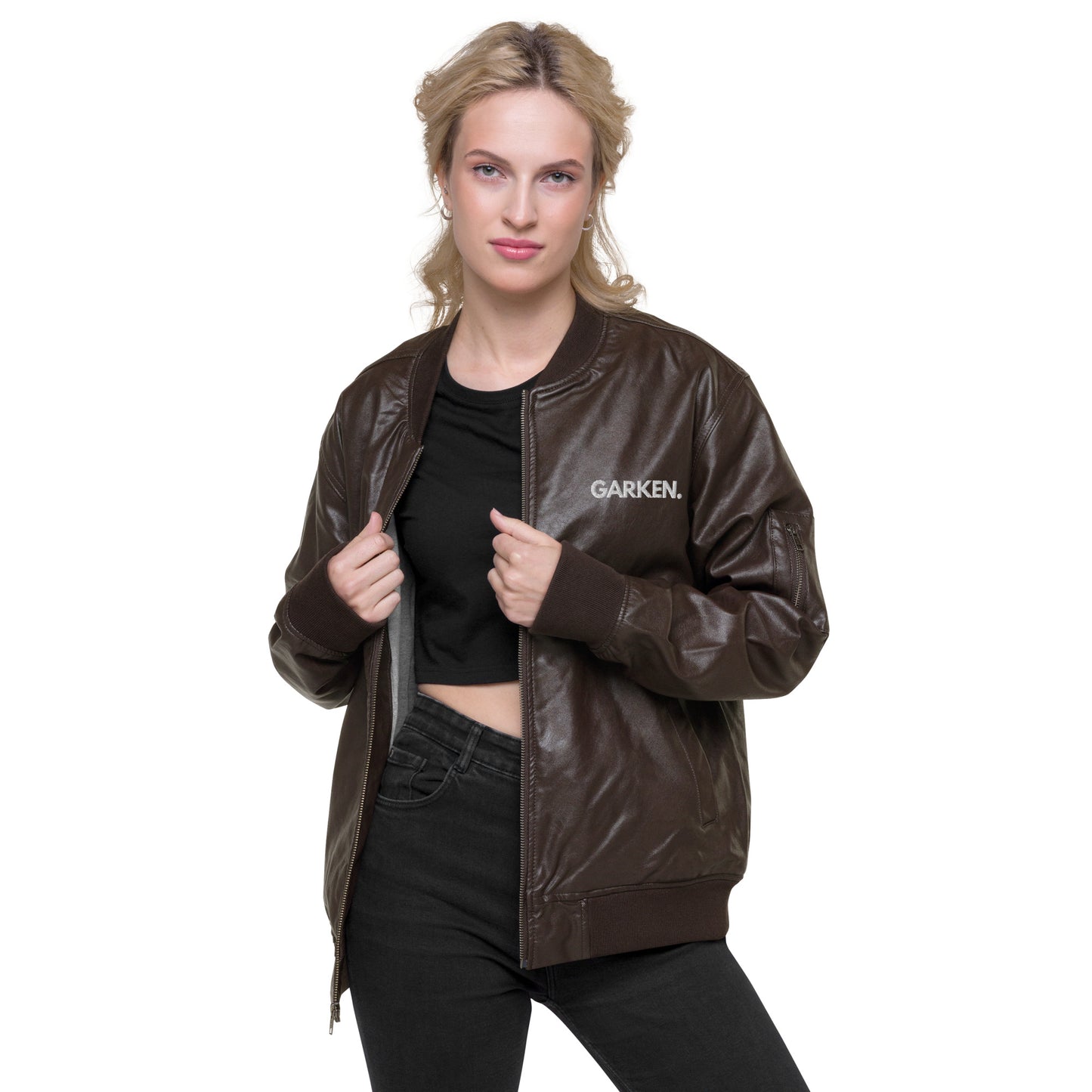 Perry Leather Bomber Jacket