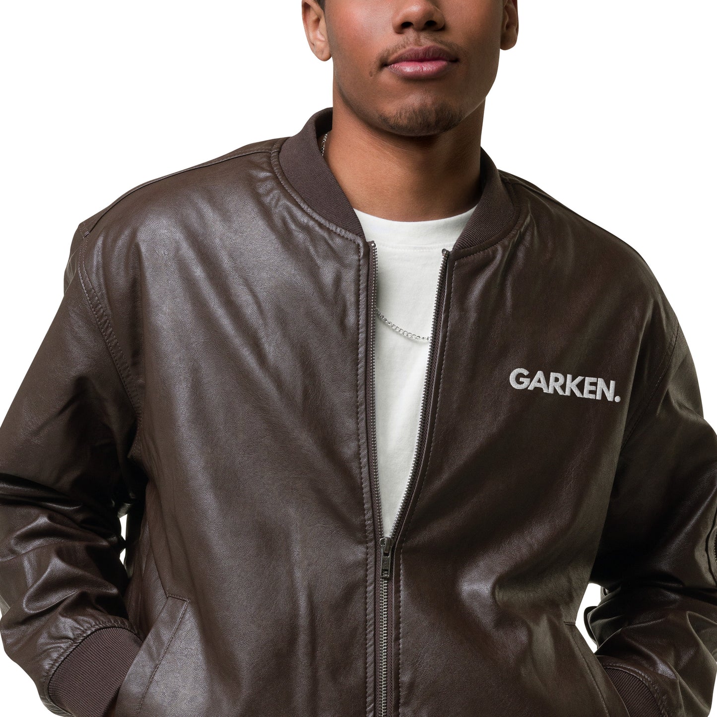 Perry Leather Bomber Jacket