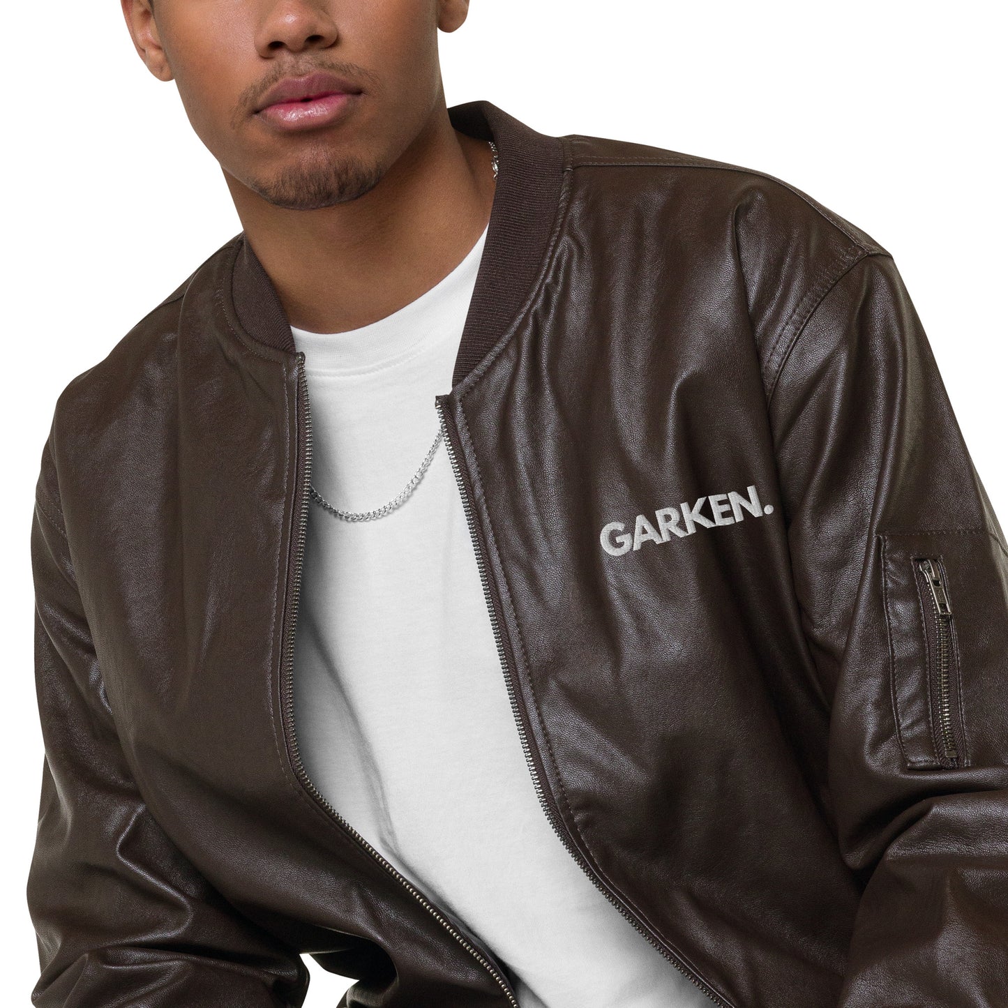 Perry Leather Bomber Jacket