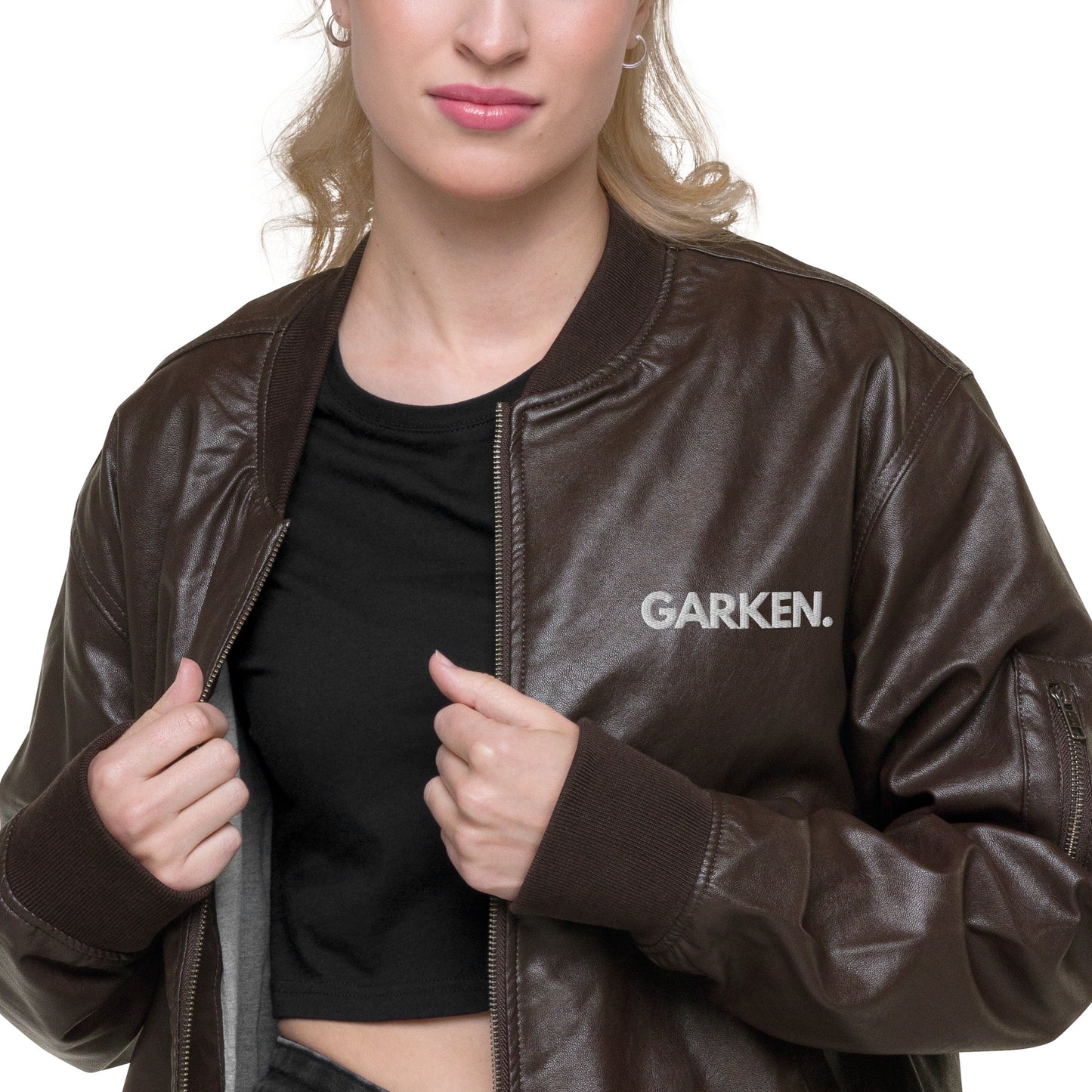 Perry Leather Bomber Jacket