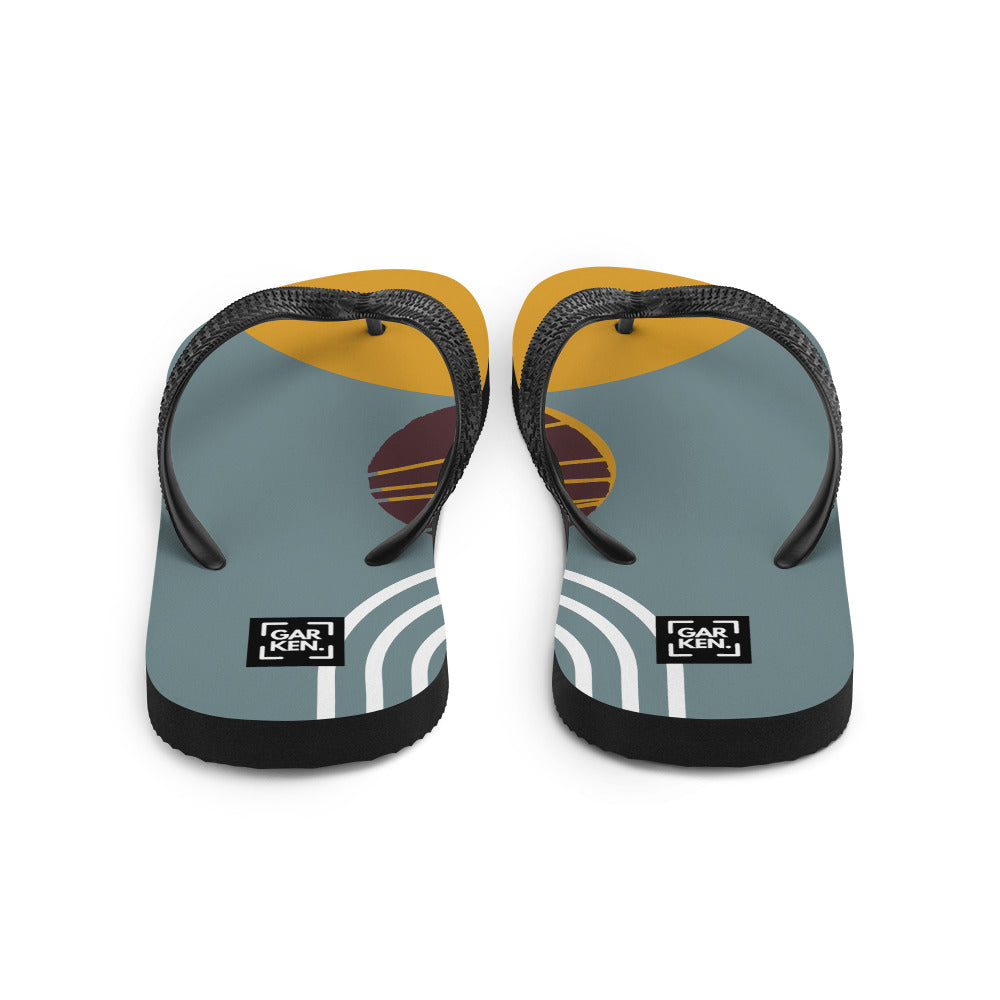 Sunset Forest Flip-Flops