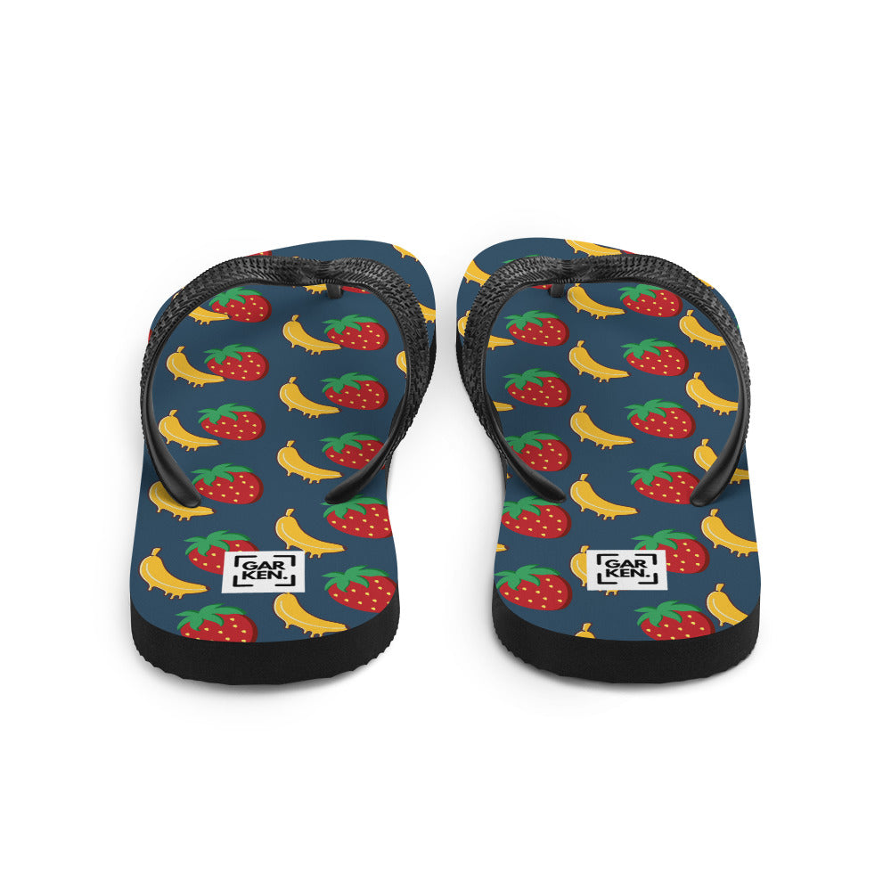 Navy Nibblers Flip-Flops