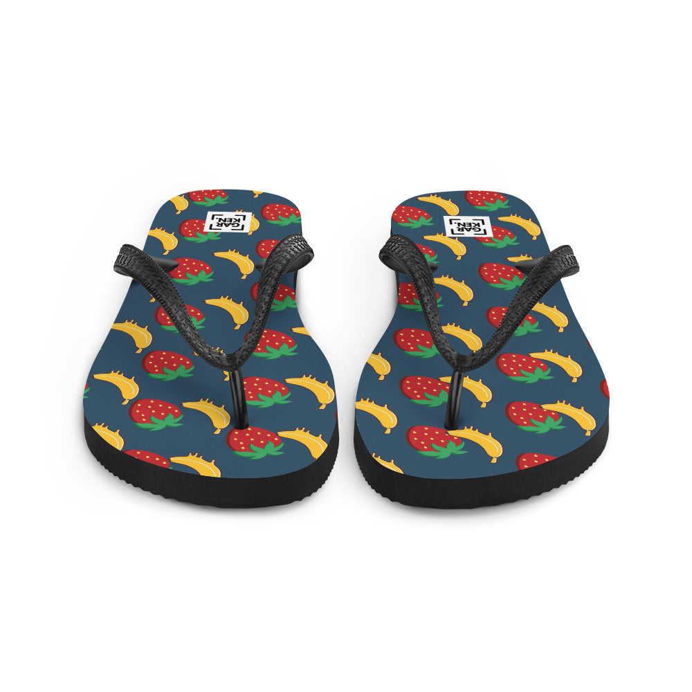 Navy Nibblers Flip-Flops