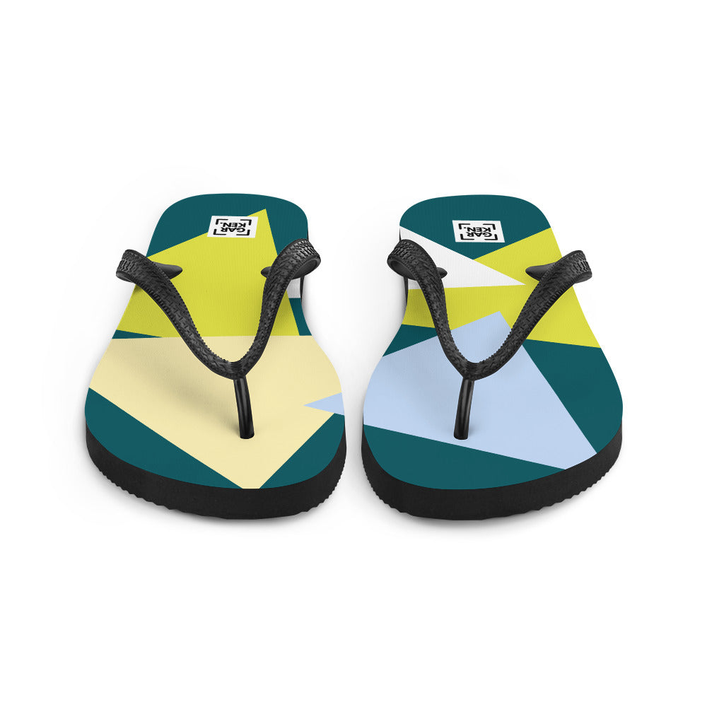 Azure Prism Flip-Flops