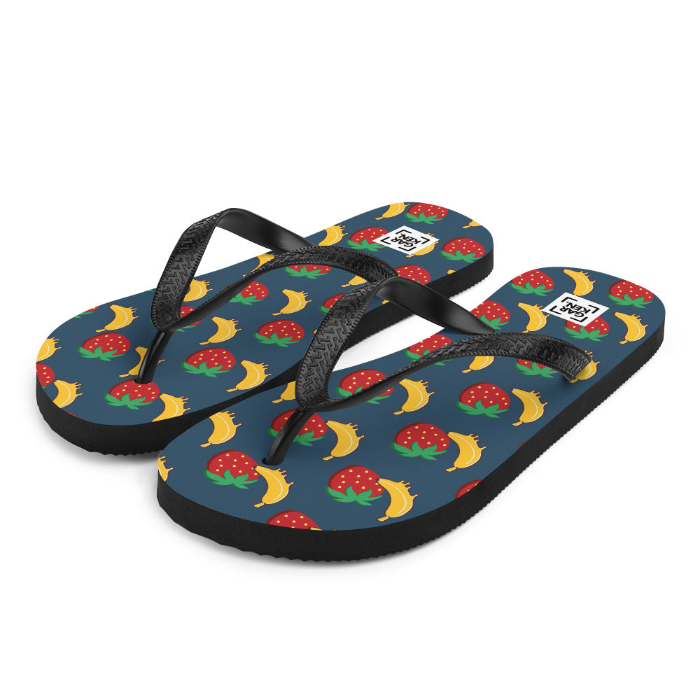 Navy Nibblers Flip-Flops