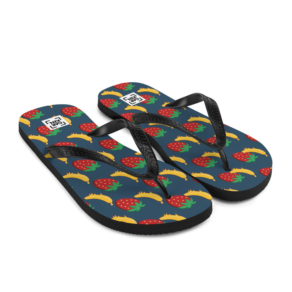 Navy Nibblers Flip-Flops