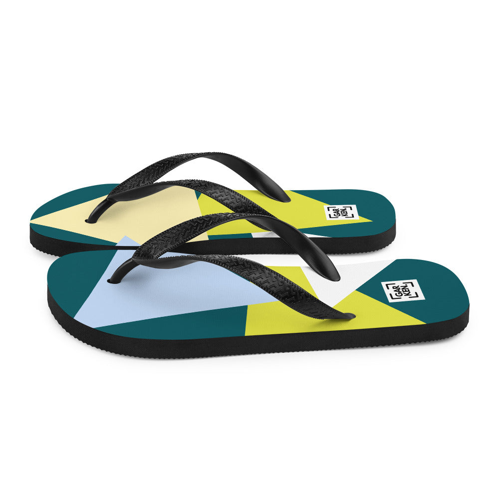 Azure Prism Flip-Flops