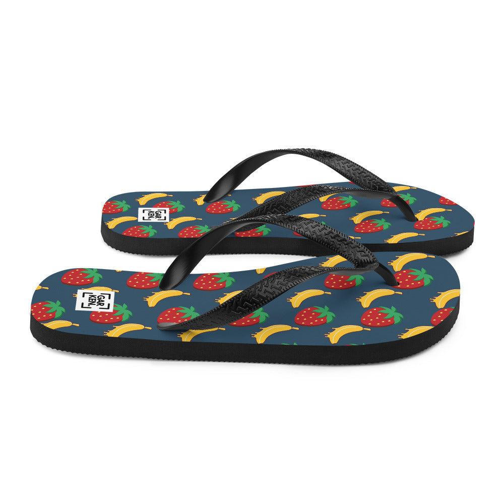 Navy Nibblers Flip-Flops